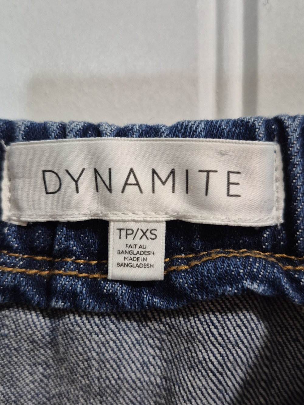 Womens Dynamite Blue Denim Dress Size XS - Picture 2 of 4
